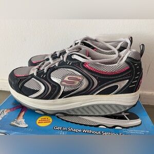 Vintage Skechers Shape Ups Navy Silver Original New Shape-Ups 9.5